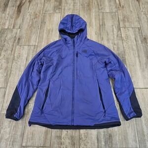 The North Face Ventrix Insulated Hooded Jacket Womens XL Purple Black Full Zip